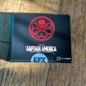 Loot crate captain America pin